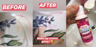 hilangkan kesan mekap