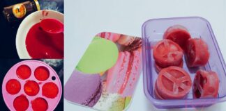 kiub strawberi dan madu