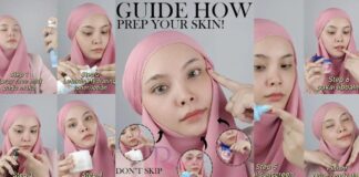 langkah prep wajah sebelum mekap